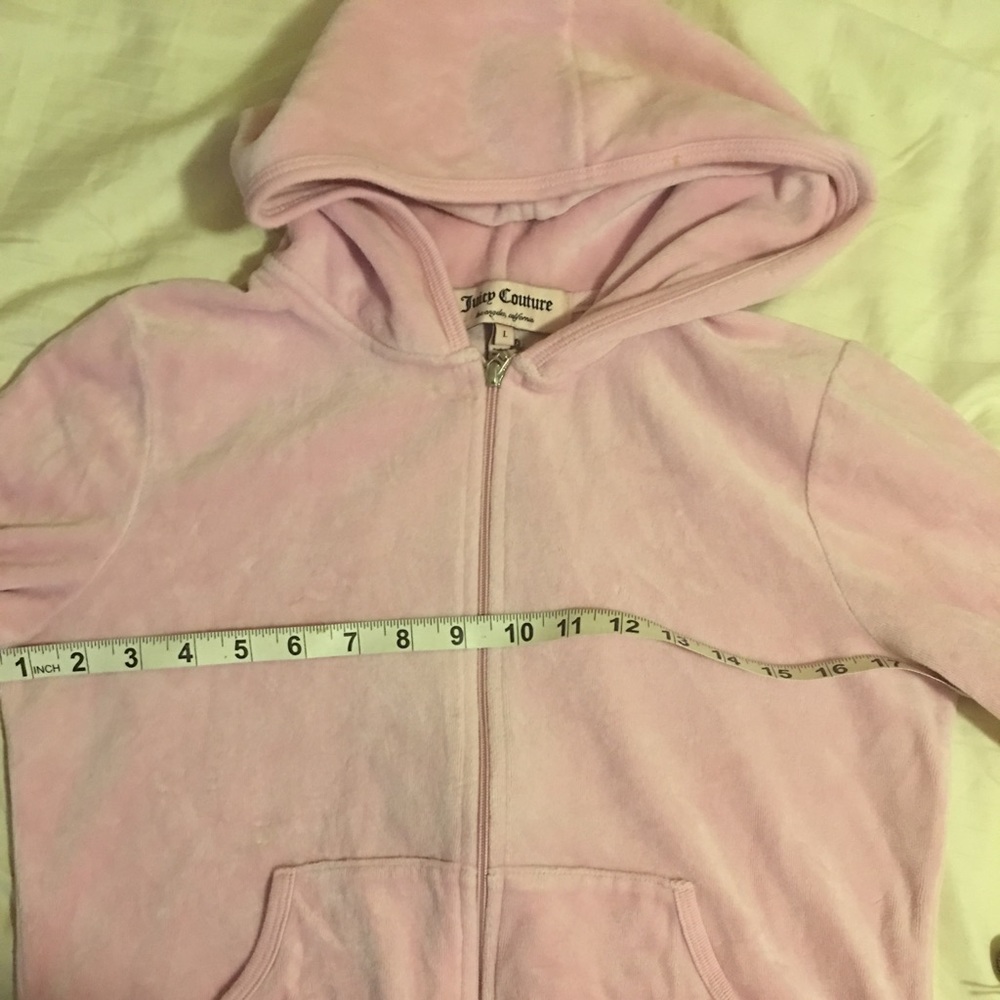 pink juicy couture hoodie size L